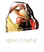 IGLOO CRYSTAL, 3.9 in. x 4.7 in. X 1 in.