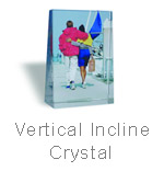 VERTICAL INCLINE CRYSTAL, 7.1 in X 5.1 in. X 1 in.