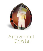 ARROWHEAD CRYSTAL, 3.5 in. X 3.1 in. X 1.2 in.