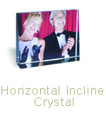 HORIZONTAL INCLINE CRYSTAL, 5.1 in. X 7.1 in. x 1.2 in.