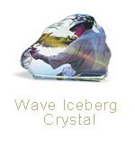 WAVE ICEBERG CRYSTAL, 4.7 in. X 3.5 in. X 1 in.