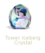 TOWER ICEBERG CRYSTAL, 4.1 in. X 3.5 in. X 1 in.
