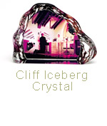 CLIFF ICEBERG CRYSTAL, 3.9 in. X 5.1 in. X 0.8 in.