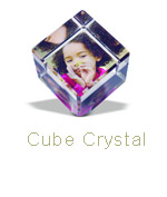 CUBE CRYSTAL, 2.4 in. X 2.4 in. X 2.4 in.